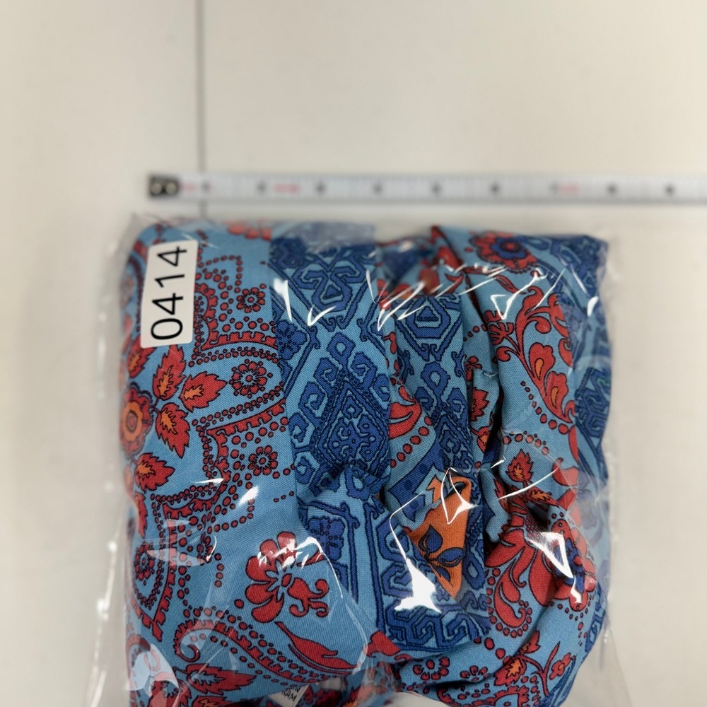 Signature by Robbie Bee Blue Orange Paisley Floral Kimono Sleeve Mini Dress XL - Picture 8 of 13